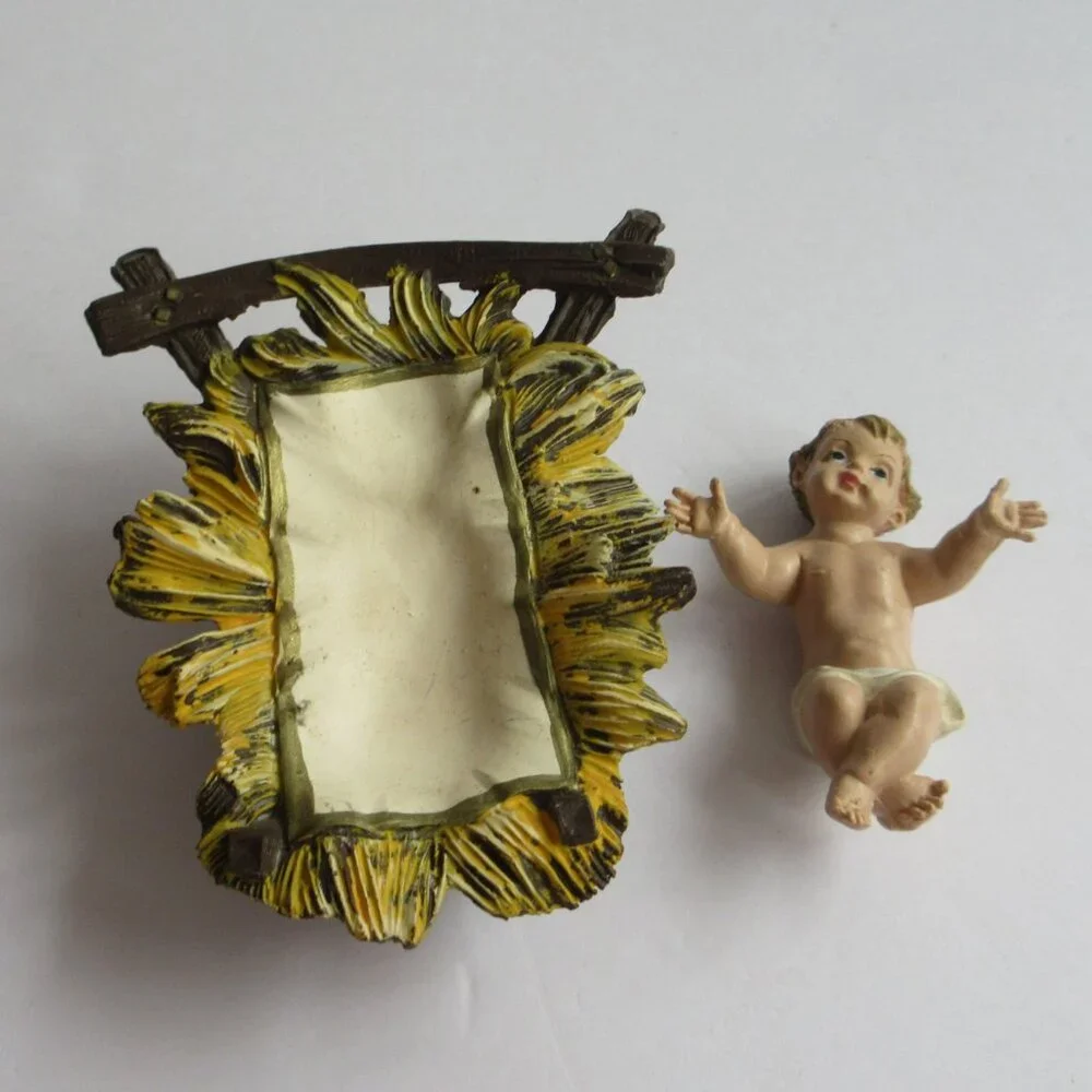 Nativity Christmas Figures Depose Italy Vintage Joseph Mary Baby Jesus Family - Picture 11 of 15